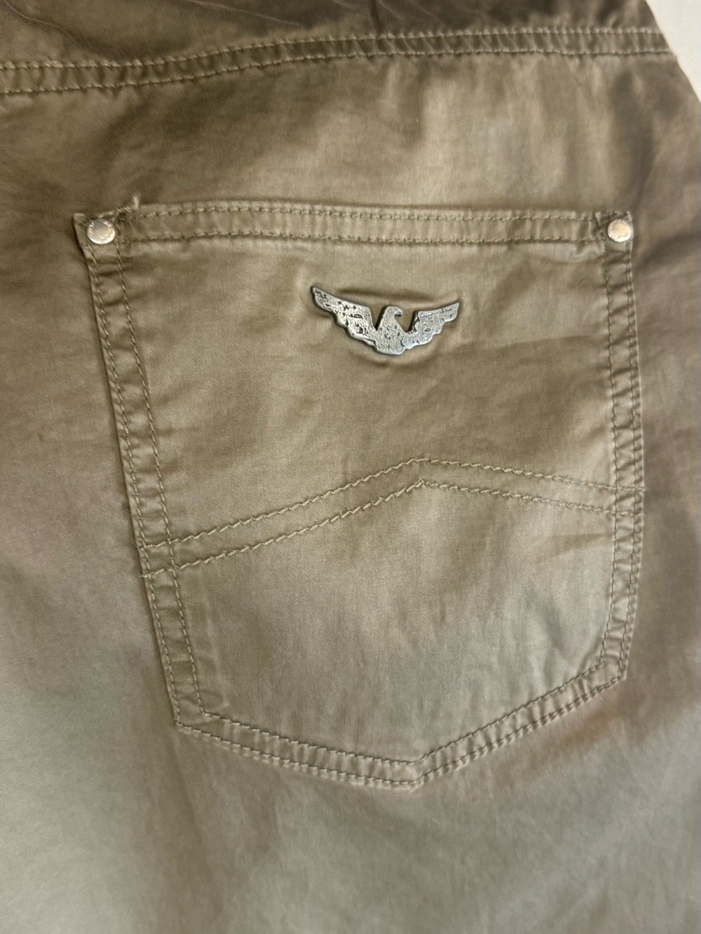 Armani Jeans Bronze Straight Pocket Jeans
